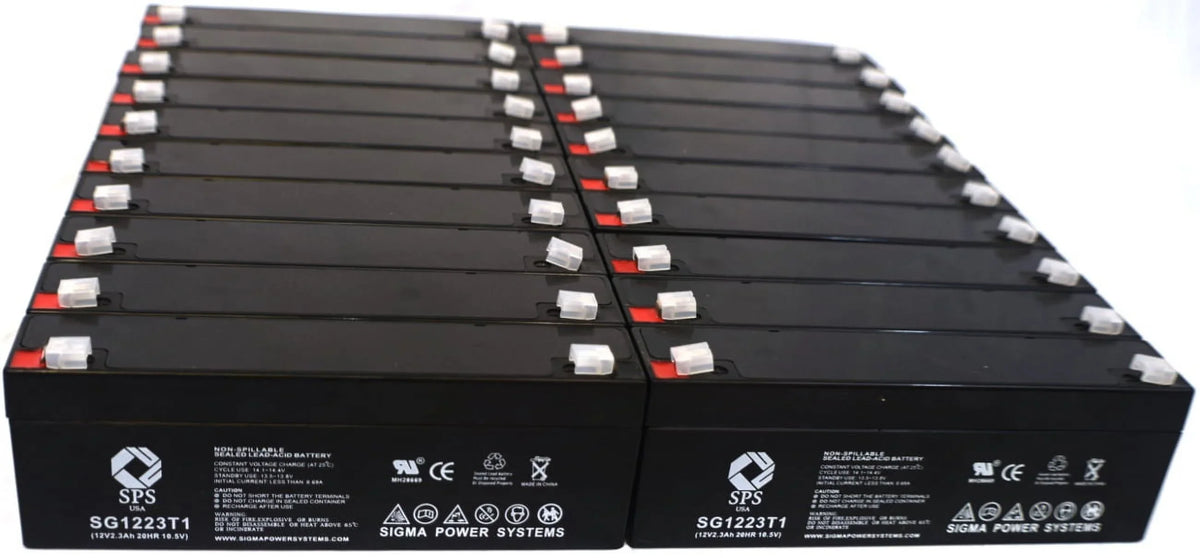 Pack) SPS ST500 2.3 (20 Medical Ah 12V Battery Labs Brand Research (SG1223T1) for Replacement