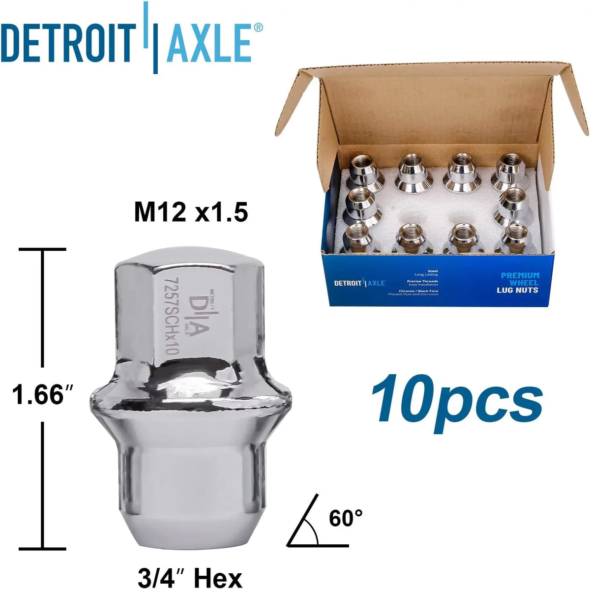 Detroit C/V 328mm Grand for Replacement 30pc Front Disc Caravan Axle Ram Country Town Nuts - Lug +20pc Rotors & Set - Pads Brake Routan 330mm Rear