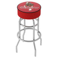 Padded Trademark Bar Clydesdale Budweiser Red with Stool Seat Gameroom