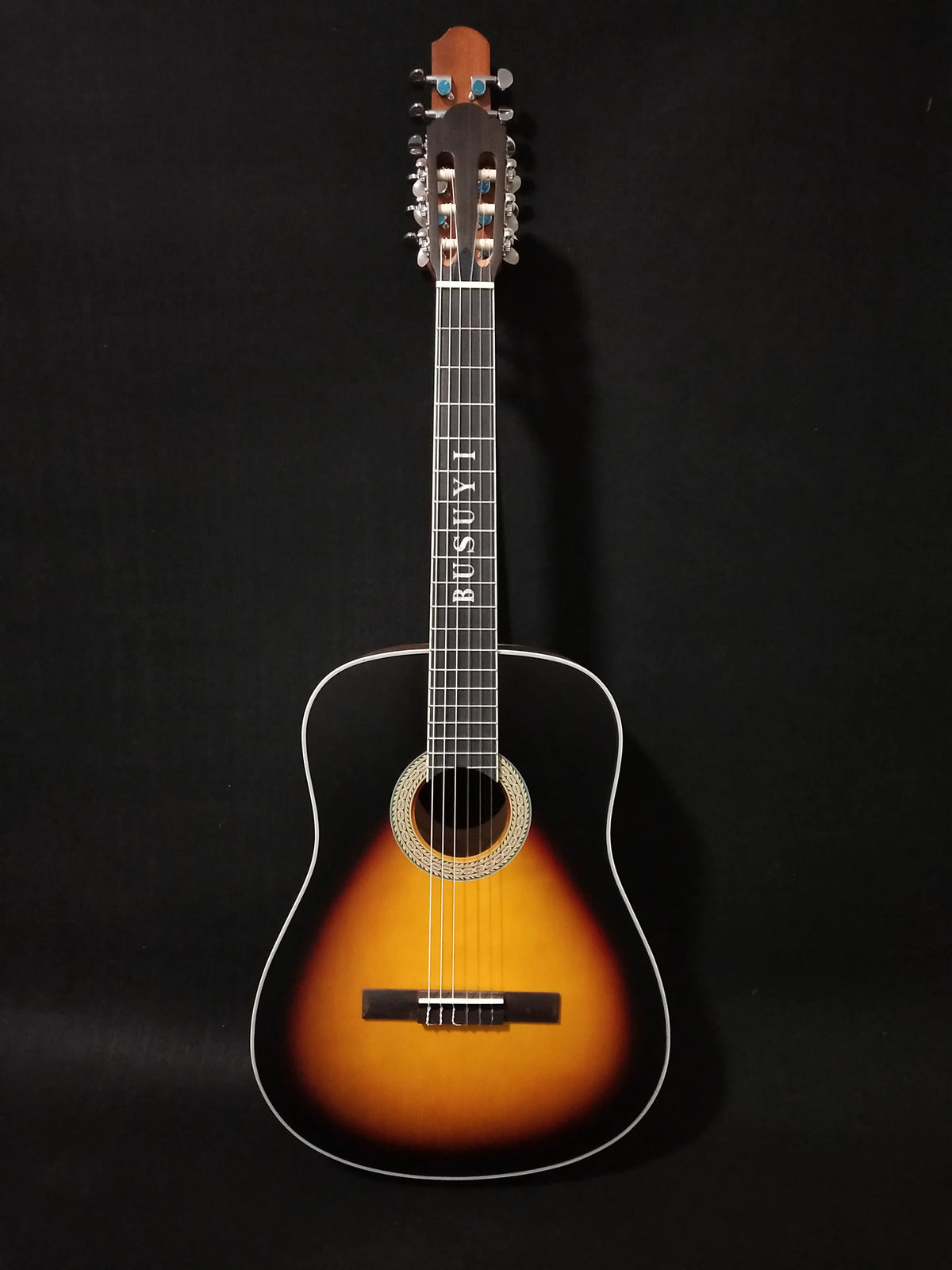 PT Double Guitar Sided Acoustic Strings Busuyi 2021 Sunset 12/6 Neck, Double