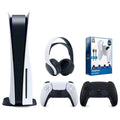 Black 5 Cable and Pack Playstation Bundle Disc Headset Extra Charge PULSE Controller, Sony Surge with Version White & 3D PowerPack Console Battery