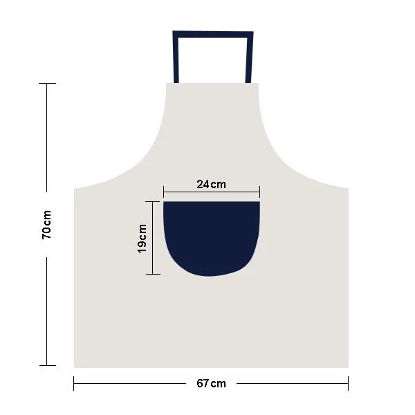 Cotton Pinafore Linen Kitchen al-Arab luxury Burj Apron BBQ Dubai Pocket hotel Adjustable Bib