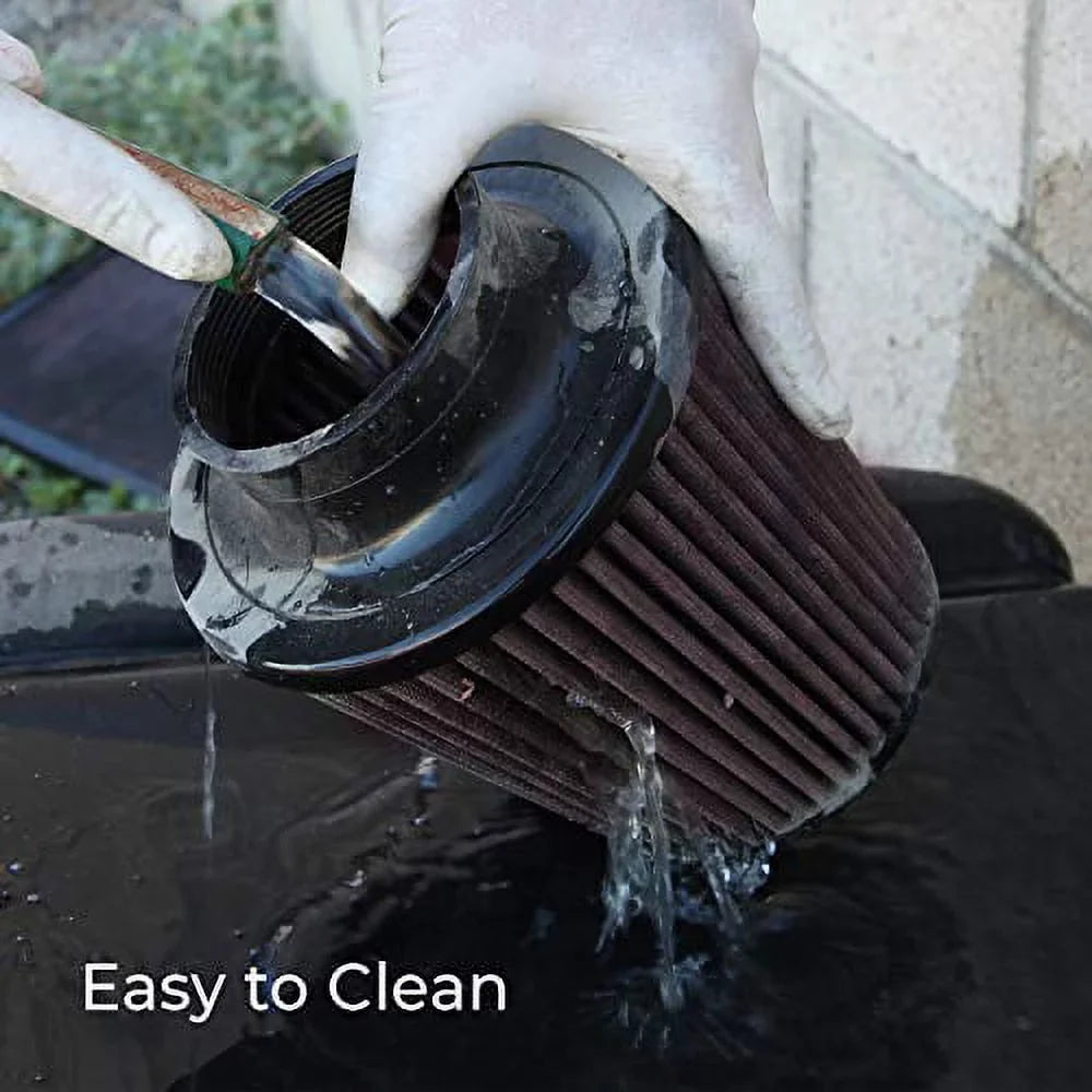 Washable and Top mm) 4.5 (152 Round Engine ID; Resuable: Tapered; 7.5 K&N in 6 Flange mm) mm) Clamp-On Base; Air , in (191 Height; Filter: Universal RF-1048 in (114 mm) (152 in 6
