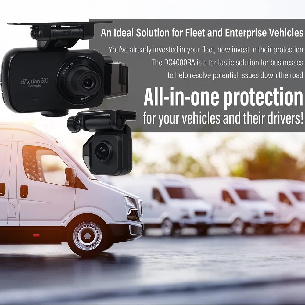 microSD 3-Ch Spots, 32GB Surroundings Razo Blind All Cam Once, All (Open DC4000RA, Card Detection with Records - Box) at Built-in Simultaneous Recording, GPS, 360-Degree G-Sensor Impact Covering Dash