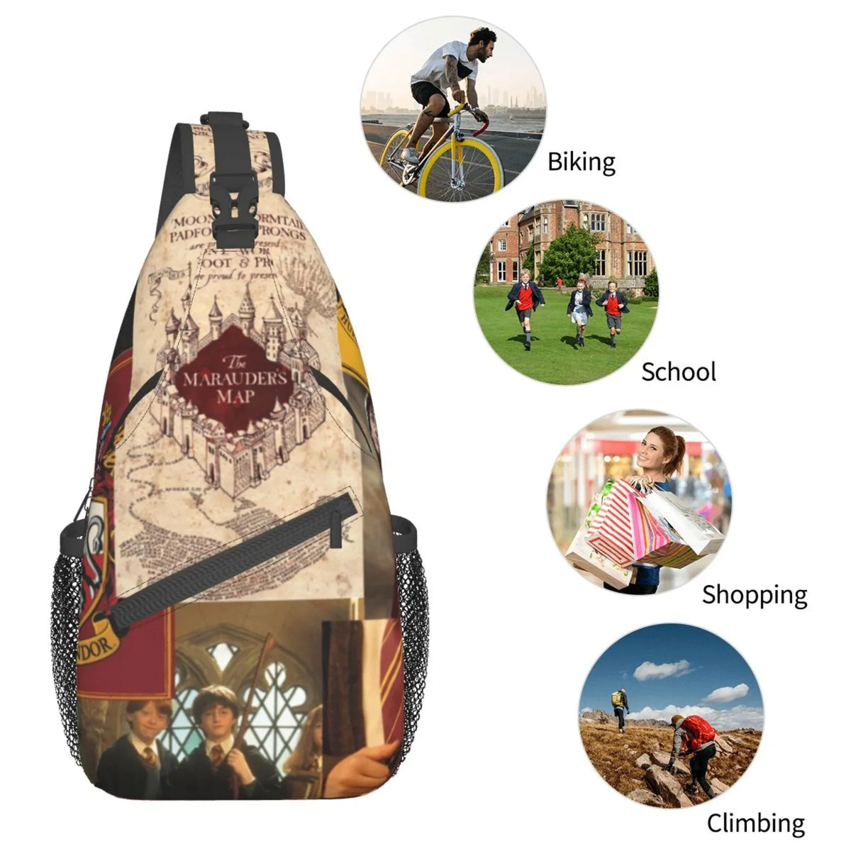 Sling Adults Chest Teen Logo Bag Backpack Men Bags Daypack Potter Harry Diagonally Women Crossbody Travel For