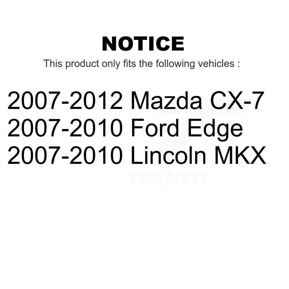 Brake K8-100855 MKX Ford CX-7 Disc Edge Rotors Mazda Lincoln For Pair Rear