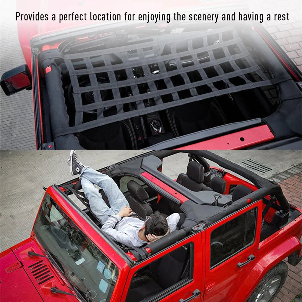 Roof Soft Cover Car Bed Jeep Hammock 07-18 ametoys JK Replacement Rest for Wrangler