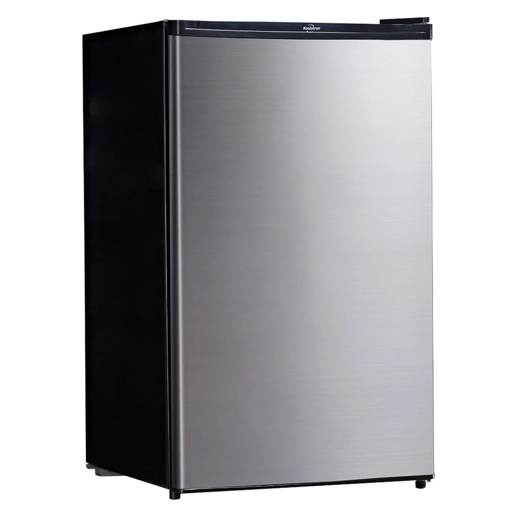 Koolatron Freezer Steel Fridge 4.4 Cu Stainless Compact Ft (124L) Refridgerator with