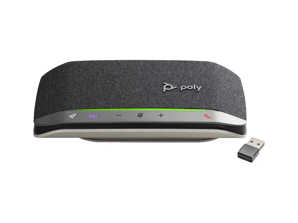 '- Teams, Works Portable Speakerphone Bluetooth Cable Speakerphone Bluetooth/USB-A to Noise Sync Phones USB-A via with - & 20 Reduction Poly Cell Computers - - Personal via Connect or Zoom Echo -