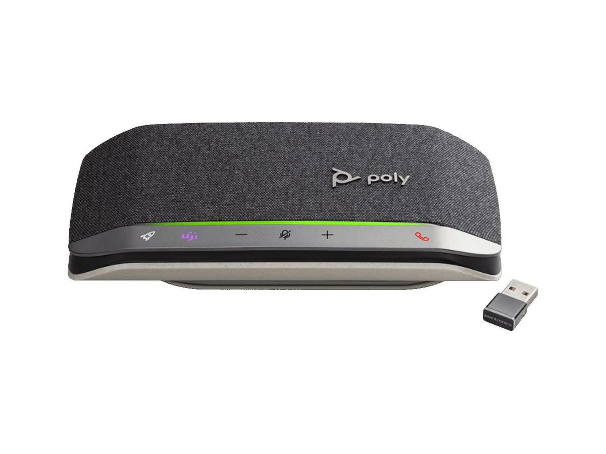 '- Teams, Works Portable Speakerphone Bluetooth Cable Speakerphone Bluetooth/USB-A to Noise Sync Phones USB-A via with - & 20 Reduction Poly Cell Computers - - Personal via Connect or Zoom Echo -