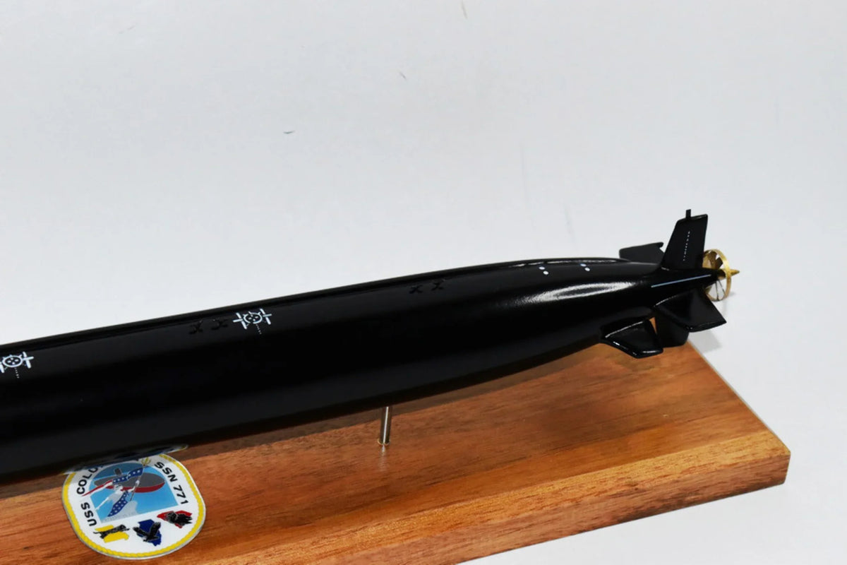 USS Model,Mahogany,20 Hull) Submarine Columbia Class inch,LA (Black Model,Navy,Scale SSN-771