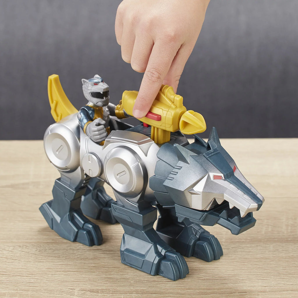 Figures Ranger Wolf Silver Power Heroes 2-Pack Zord and Rangers Playskool