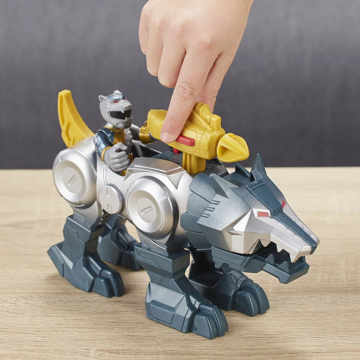 Figures Ranger Wolf Silver Power Heroes 2-Pack Zord and Rangers Playskool