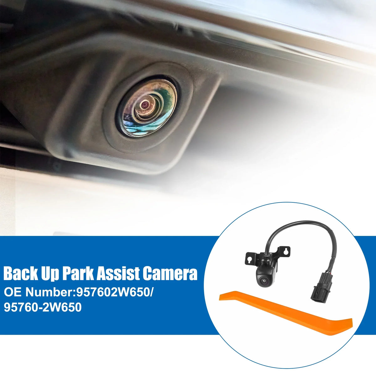Unique Up Hyundai Santa Fit Rear for Set Bargains Sport 2017-2018 Back Camera W/ 1 No.957602W650 Fe Tool Car View