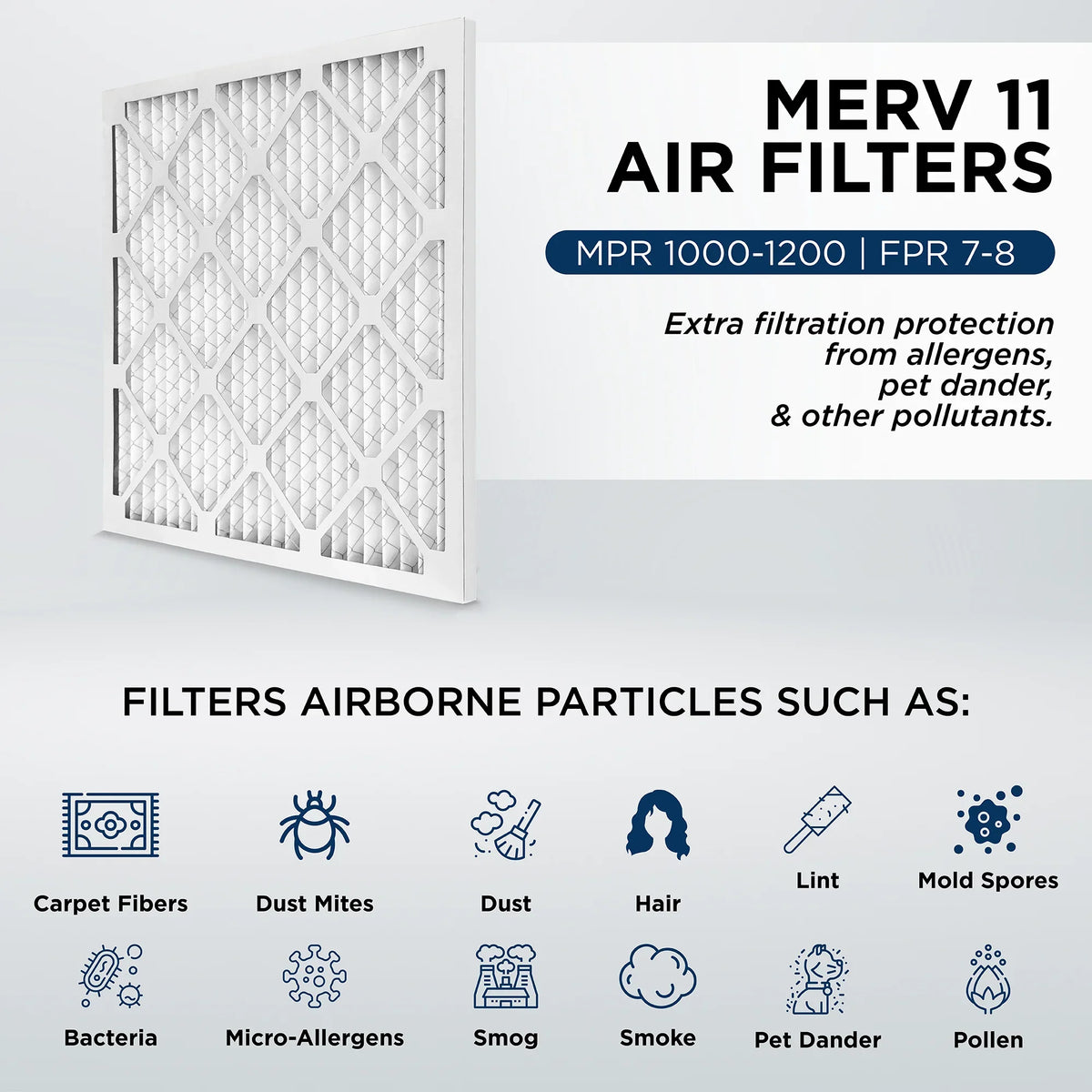1" by MERV Pamlico. Furnace Air Size: 3/4 Actual 11, 6. 24-1/2 MPR x Filters x AC 25x25x1 Pleated Quantity 1000 24-1/2