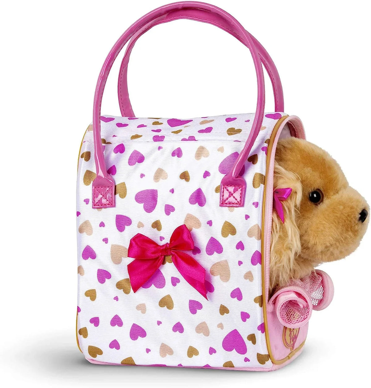 Glam Pups & 8 Bag Print inches by Pink Gold w/Cocker Battat Pucci Heart Spaniel,