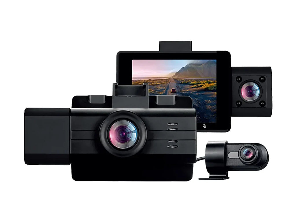 2K with Edition Dash Adesso G-Sensor View, View GOSP32G Surveillance by Rear Cam Pro Front 3-Channel Angle View, Cabin Wide - - myGEKOgear Scout