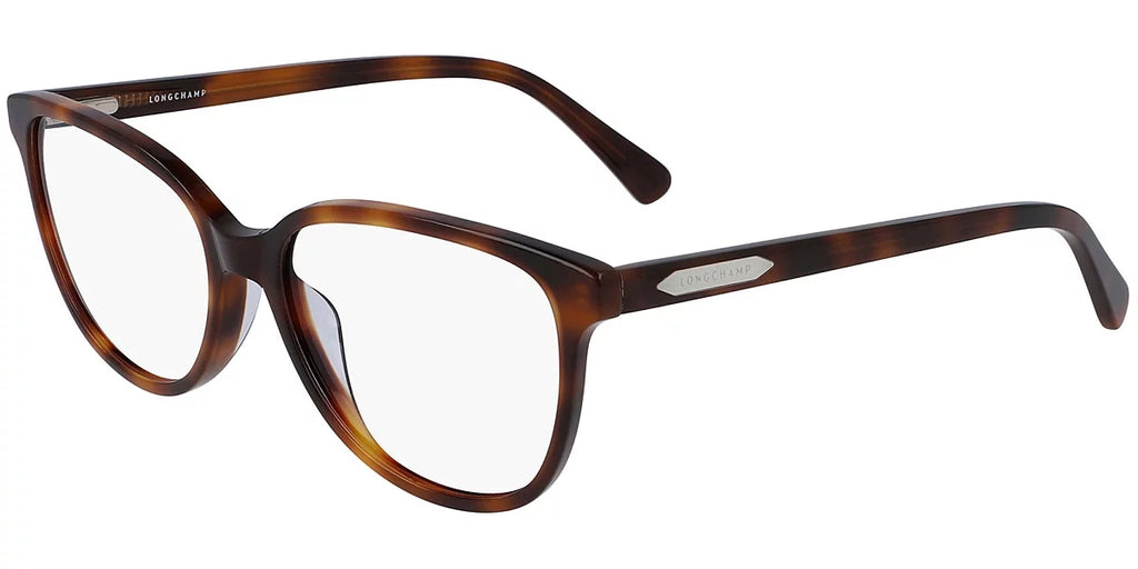 LO2666 Havana Rectangle Eyeglasses Rim Longchamp Full