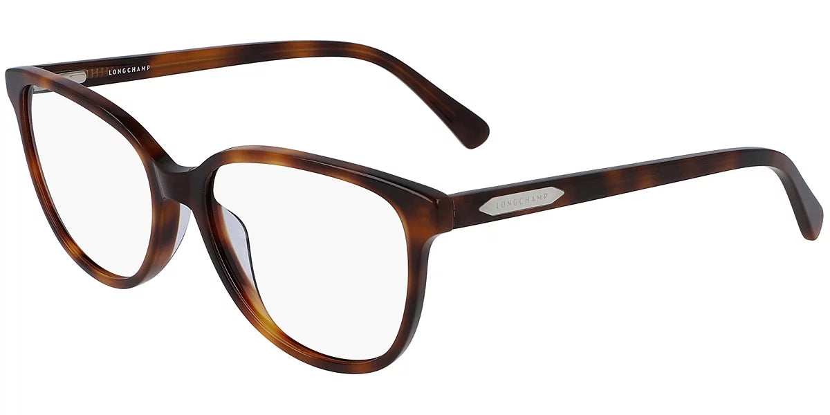 LO2666 Havana Rectangle Eyeglasses Rim Longchamp Full