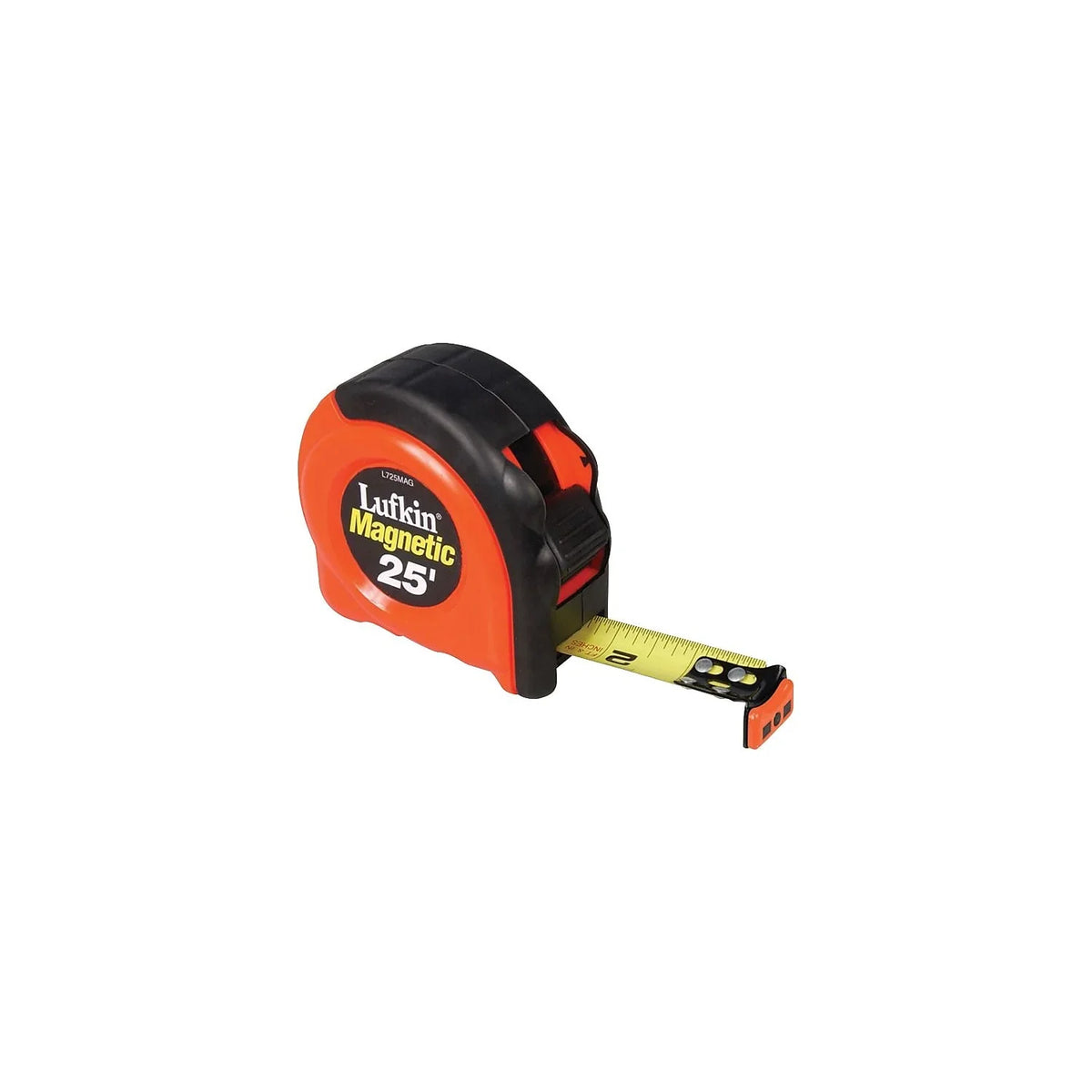in L725MAG 25 ft x Blade Cresent L Measure Orange Steel W 1 Tape Blade Lufkin