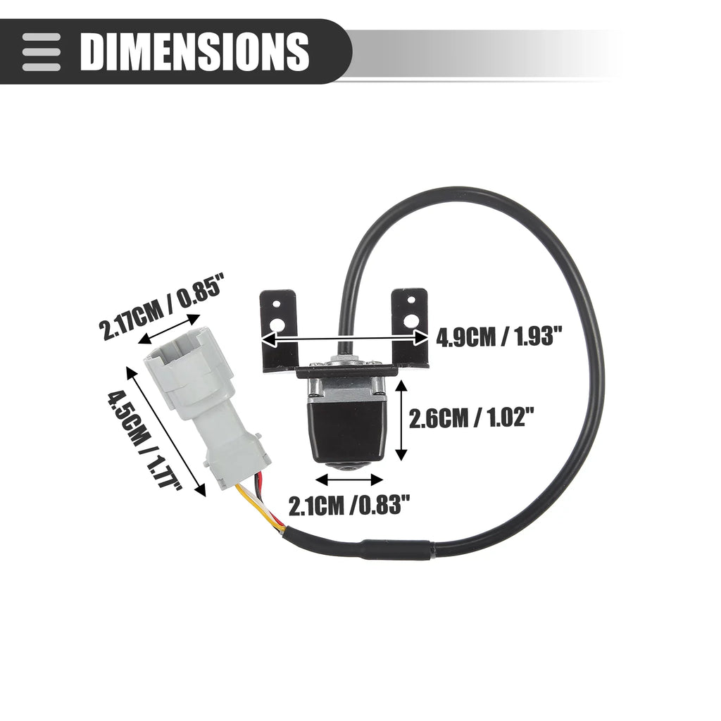 Hyundai View Car 95760-3S100 for Metal Bargains Rear Sonata Black Backup 2011-2014 Unique Camera