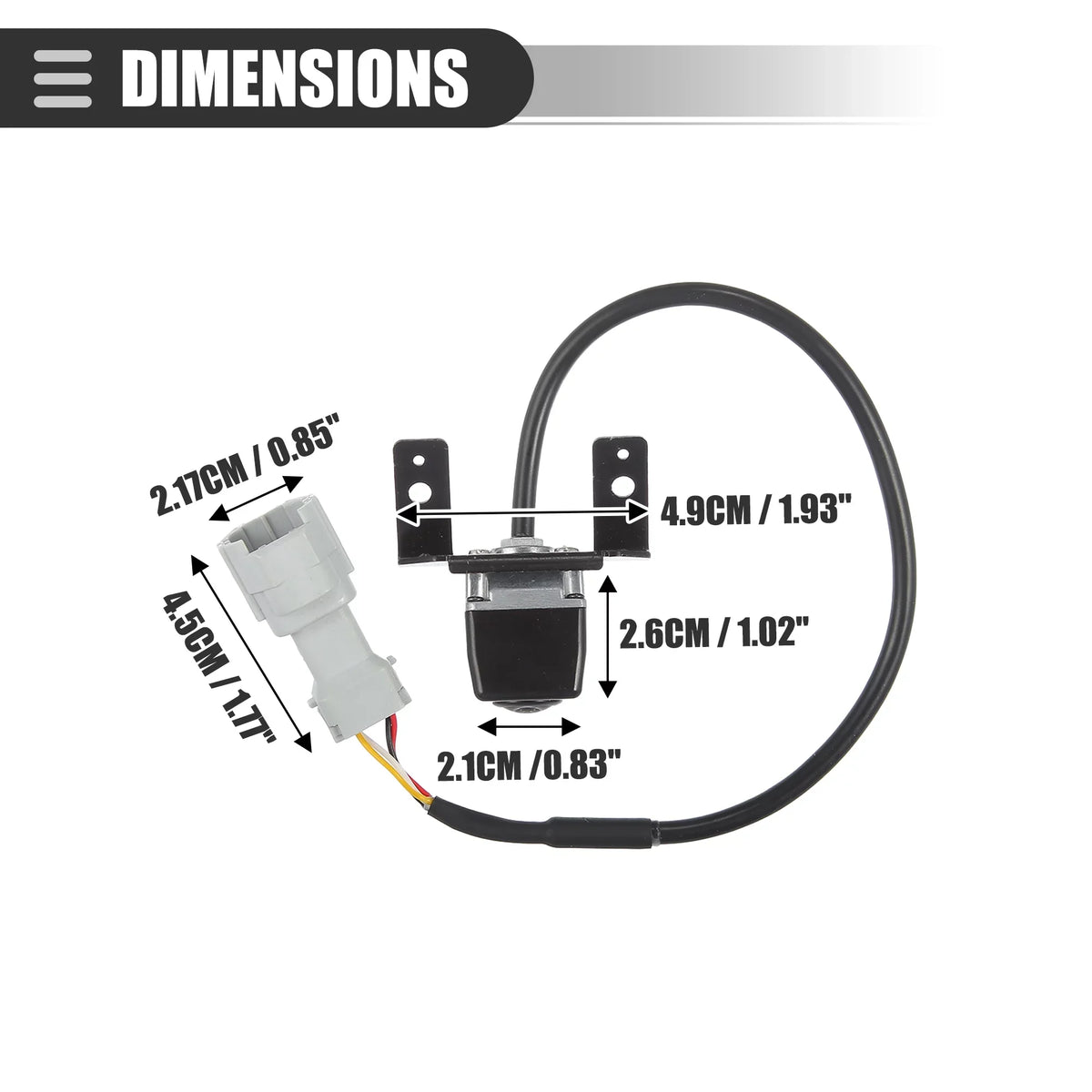 Hyundai View Car 95760-3S100 for Metal Bargains Rear Sonata Black Backup 2011-2014 Unique Camera