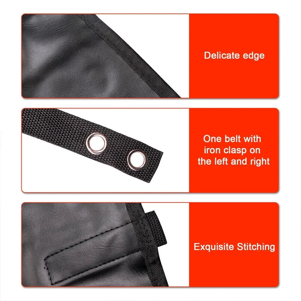 Durable JK/JKU 2007-2018, Protection, Top Sunshade & Install to Black, Jeep Easy KingFurt Leather Wrangler