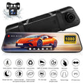 Rear, for Parking Mode Front Angle, Camera Card, 24H Vision, 10Inch Free Night 170°Wide Dash 1080P WDR, Cars, IPS Screen Cam Dash Full 32GB HD