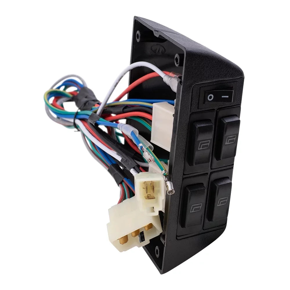 Horizontal Replacement with Design Switch Window and Pickup Power with Truck Van SUV Universal Bezels Brock Car Compatible Kit Wiring 4 Door