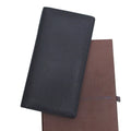 Billfold Taiga Pre-Owned Black Vuitton Long (Good) Wallet Bifold Louis