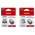 Magenta Color Black and PG-275XL Cyan, (Black, Yellow) Canon and CL-276XL Ink Cartridge