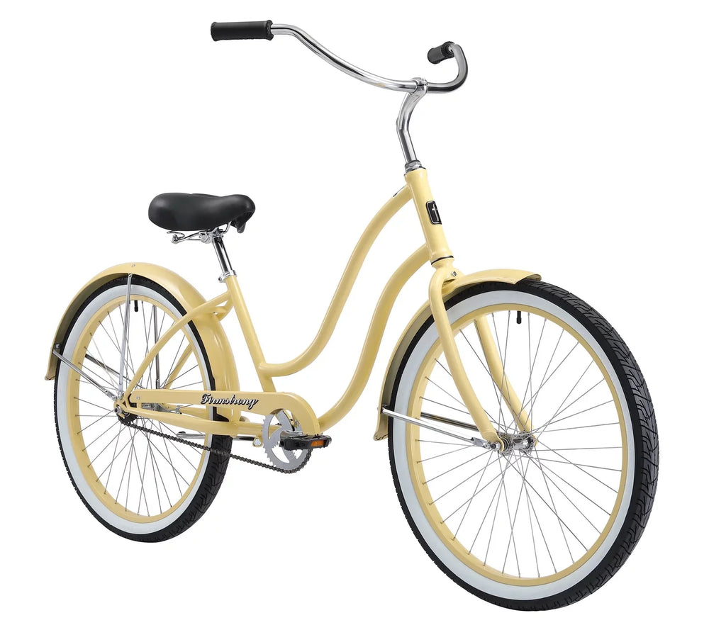 Speed, Bicycle, Beach Women's, 26", Single Firmstrong Vanilla Siren Cruiser Lady