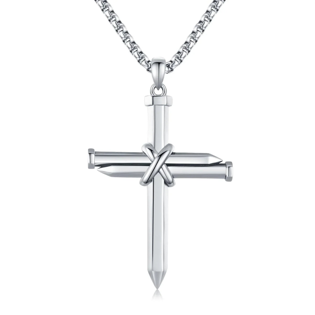 Nail Graduation Religious Midir&Etain Jewelry Solid Men Cross Boys Sterling Gifts Charm Cross 925 Silver Necklace Cross Pendant Necklace Christian for