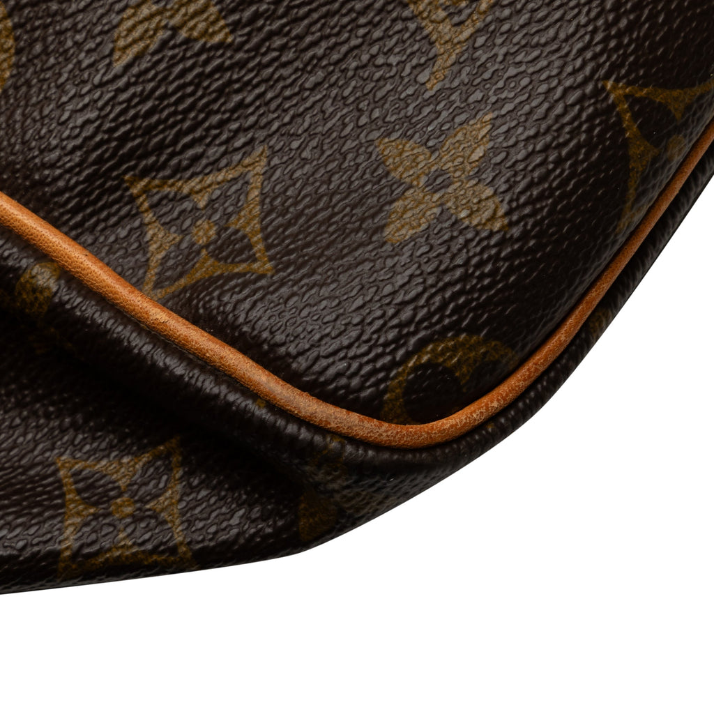 Canvas WeekenderBag Unisex Keepall Authenticated Bag Brown Vuitton Louis Monogram Travel Pre-Owned 60 (Fair)