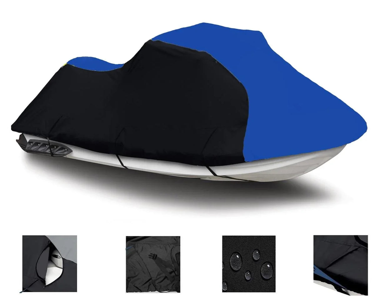 Compatible BLUE SKI XLT Cover JET 2004 BLACK for 2002 2001 HEAVY-DUTY, Yamaha 1200 Runner 2005 Wave / 2003 600D PWC