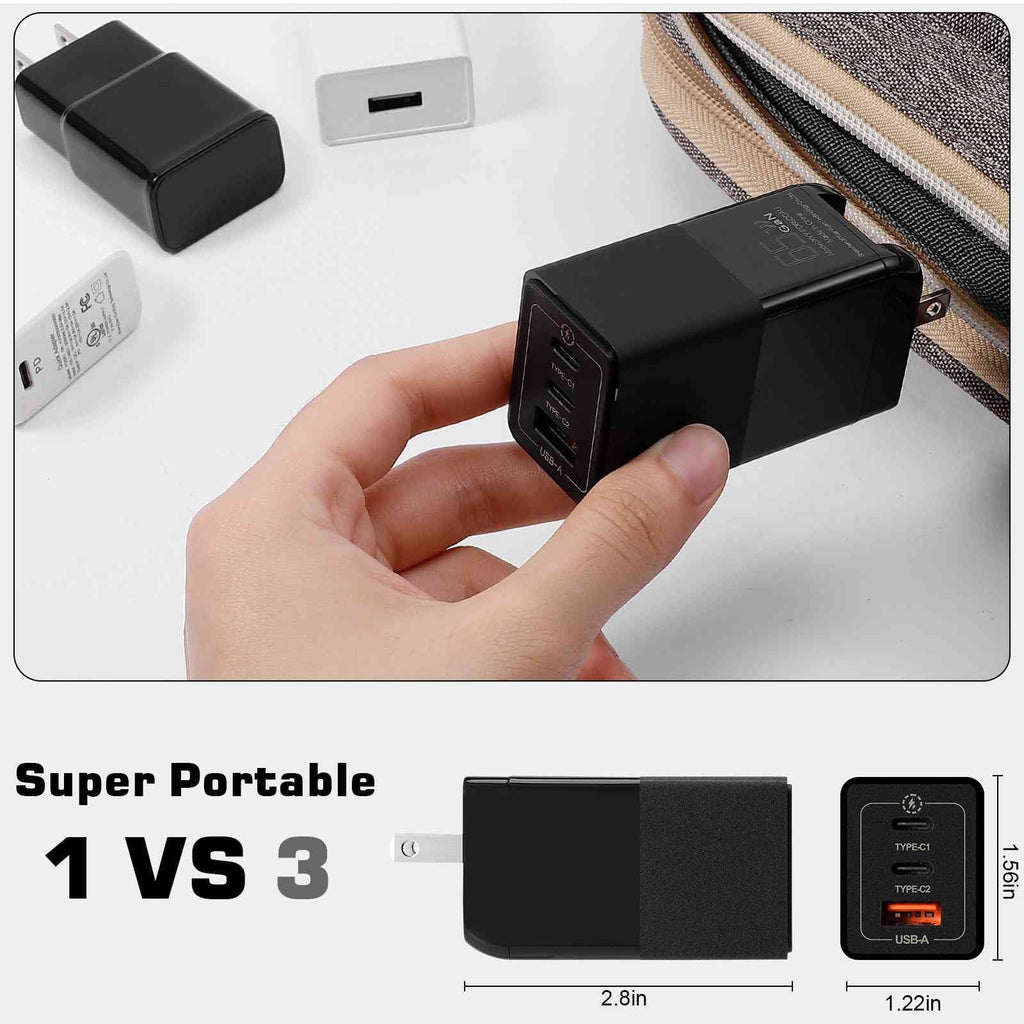 High-Speed Dual Oppo Ace, Youth/Reno3 with MacBook, Travel Charging Google 65W & with Reno3 Compatible Ports iPhone, 5G/A91/K5/Reno 3 Deck Steam Fast Pixel, UrbanX USB-C Galaxy, USB Charger