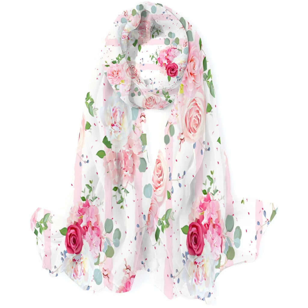 Shawls Women Pink Wraps Silk Red Long Packed and Large Headscarf Gift Oblong Scarf Rose Neck Sunscreen Wraps for Hair FREEAMG