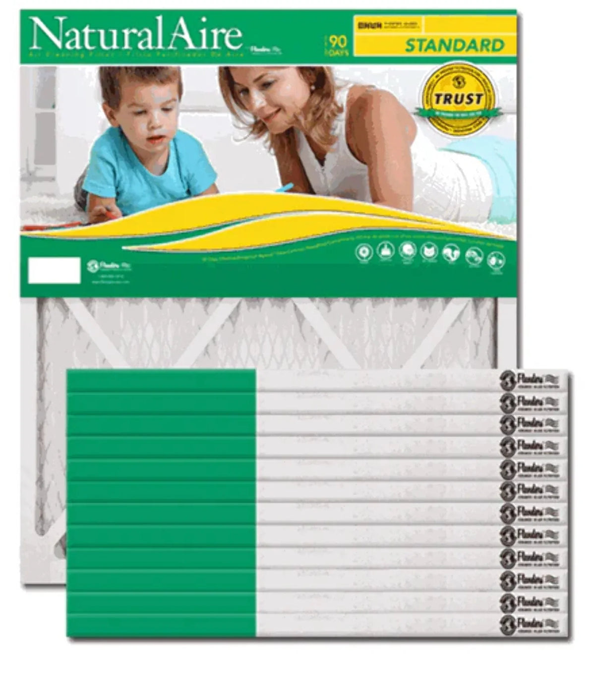 of NaturalAire 4314720 8 in. 12 - x 1 36 Pleated MERV Air x Precisionaire Filter Flanders 10 Pack