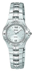 Seiko Women's Silver-Tone Watch Diamond Coutura SXGN25