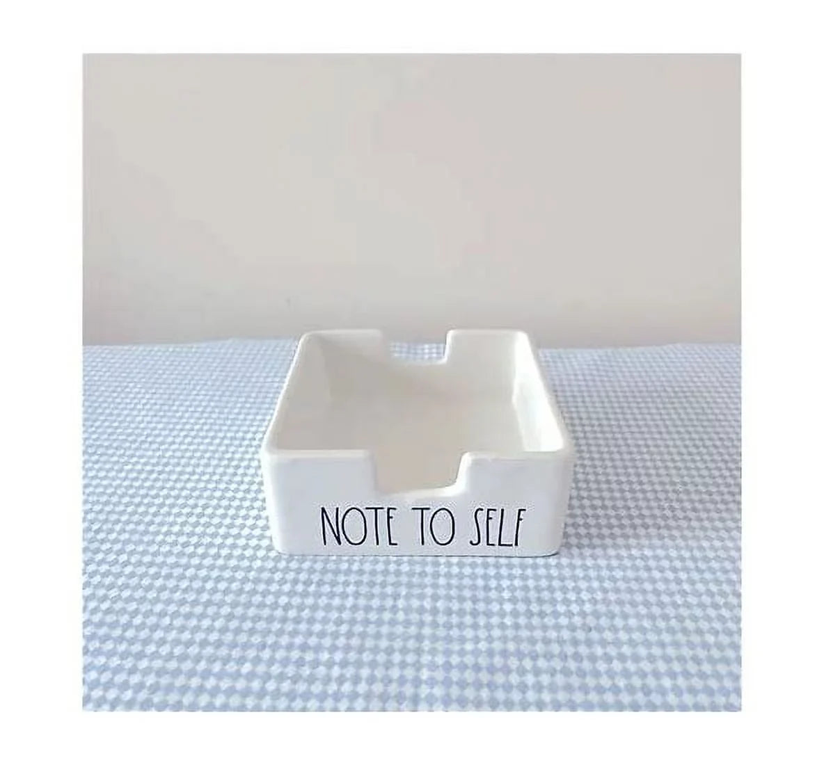 x TO 1.5 Black Dunn Letters sides Office 3.75 Home x Note LL Rae Sticky 3.75 all NOTE Ivory Holder SELF Ceramic