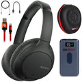 Deco Sony Wireless (Black) Bundle Noise-Canceling Gear with Case Headphones WH-CH710N