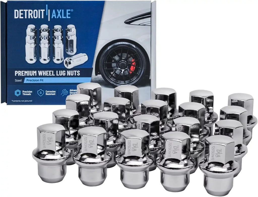 Detroit C/V 328mm Grand for Replacement 30pc Front Disc Caravan Axle Ram Country Town Nuts - Lug +20pc Rotors & Set - Pads Brake Routan 330mm Rear