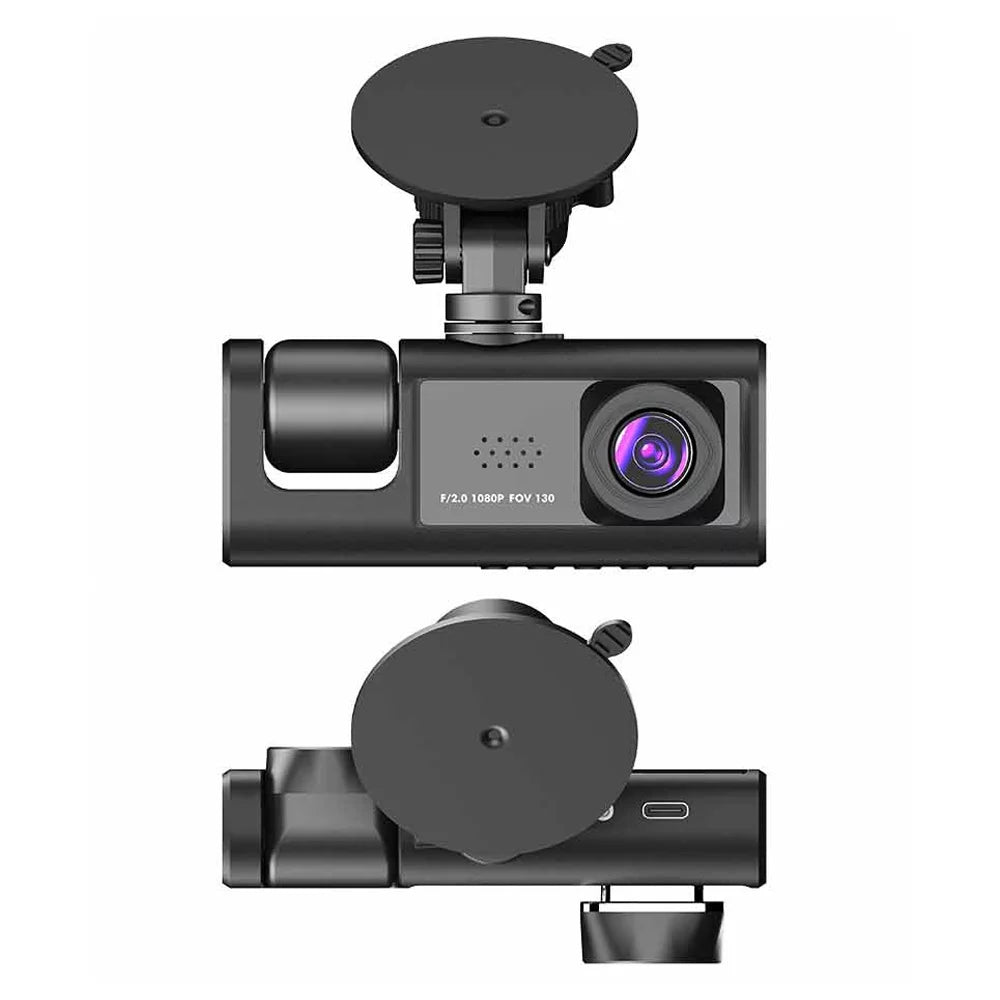 Cam Dash Car Rearview Recorder and WiFi Mirror Video Auto Features 3 Clear Interconnection, with Safety Pinnaco Cameras,