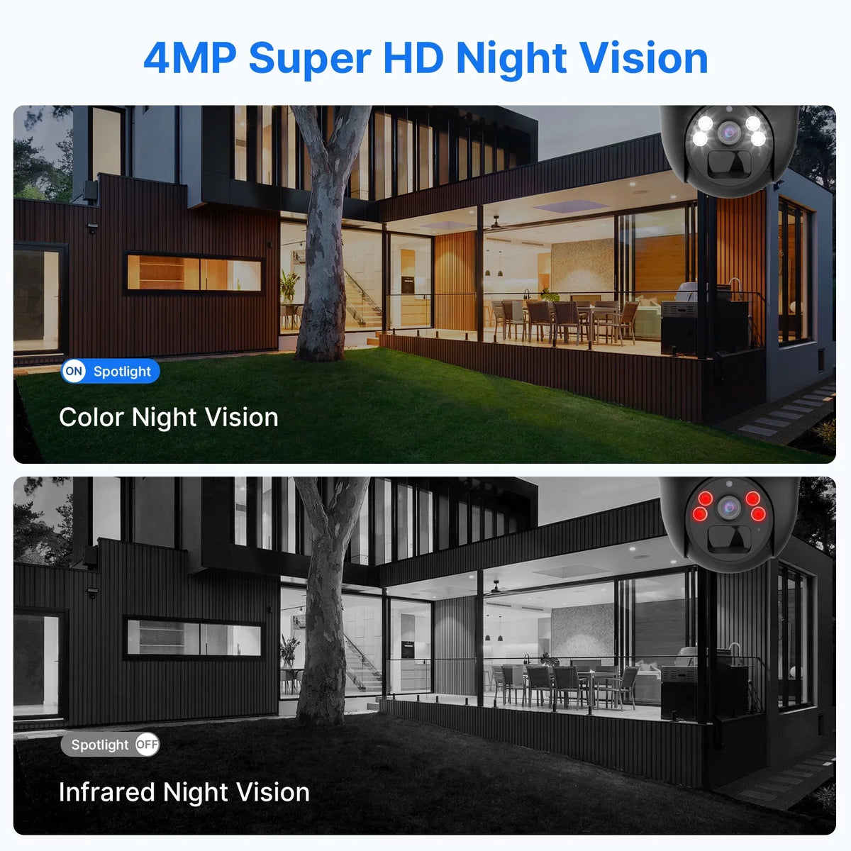 Hiseeu Camera,360 Rechargeable Wireless Night 2K/3MP digital Slot,Smart Vision,Spotlights,SD AI Detection Card Battery Solar zoom,2-Way View Audio,Color Security Pan/Tilt,8X