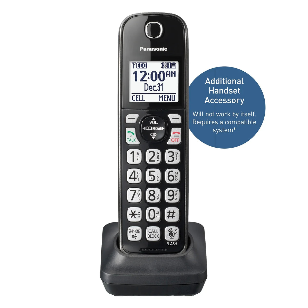 Handset, KX-TGD66x Panasonic Accessory Phone KX-TGDA66M Cordless