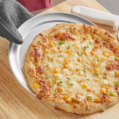 & Round Baking Rim- Restaurants Wide 3 Kitchen Pizza Tray Pizza 10” Tray Aluminum TrueCraftware- Bakeware Round Tray Pan for Pizza Pizzeria of Home Tray Set Pan Baking