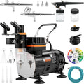 Tatto VEVOR Multi-purpose Professional Set Airbrush Nail Feed Art Airbrushing with Airbrush Airbrushes, with Cookie Dual-action Gravity Compressor, Kit setup Kit,