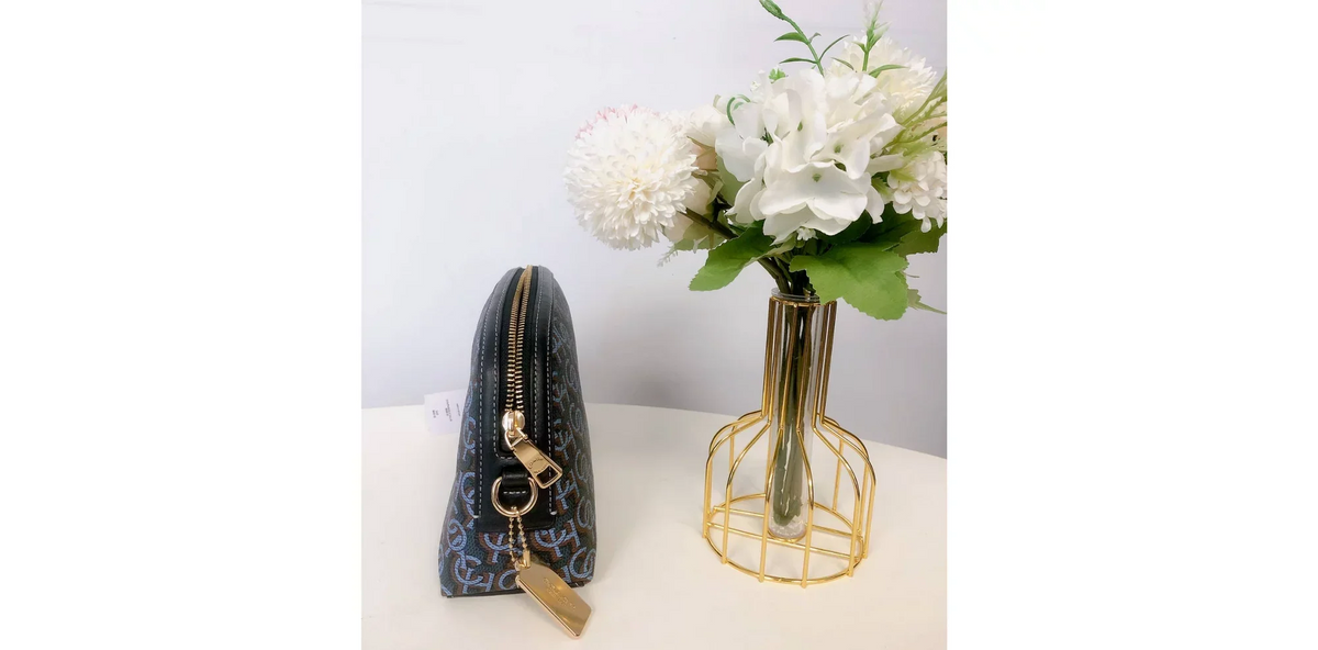 IN Print CF343 Coach Navy Crossbody Monogram Coach Madi With