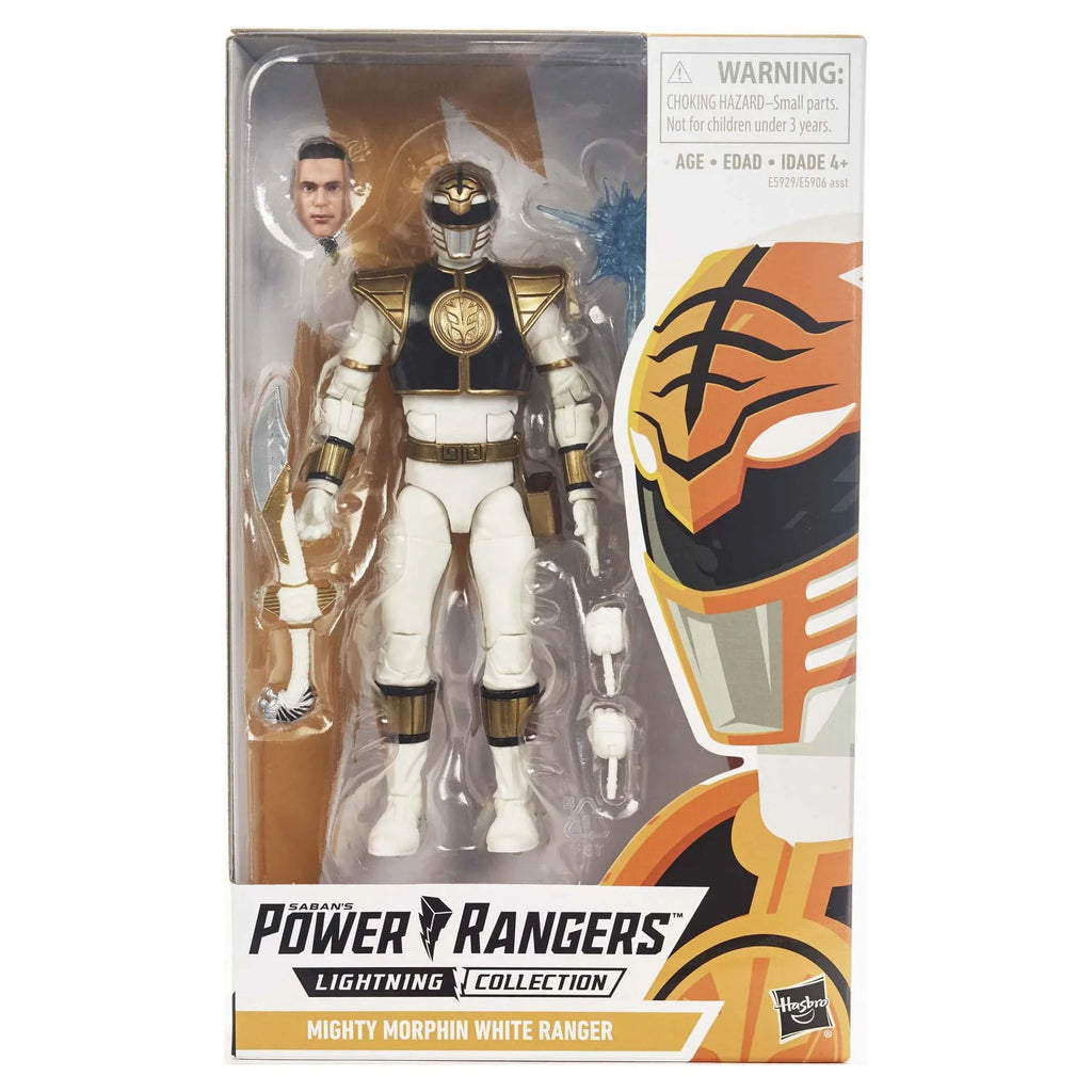 6-inch Morphin White Rangers Lightning Ranger Mighty Collection Power Figure