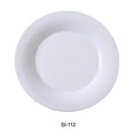 SI-112 Bone of Yanco 12 - Siena 12 Plate, White Pack Round in. Porcelain